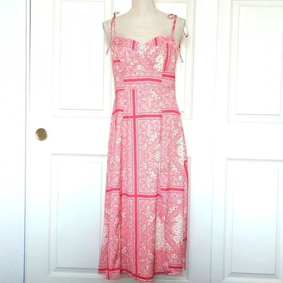 Vici Emily Sweetheart Paisley Midi Dress - Picture 5 of 10